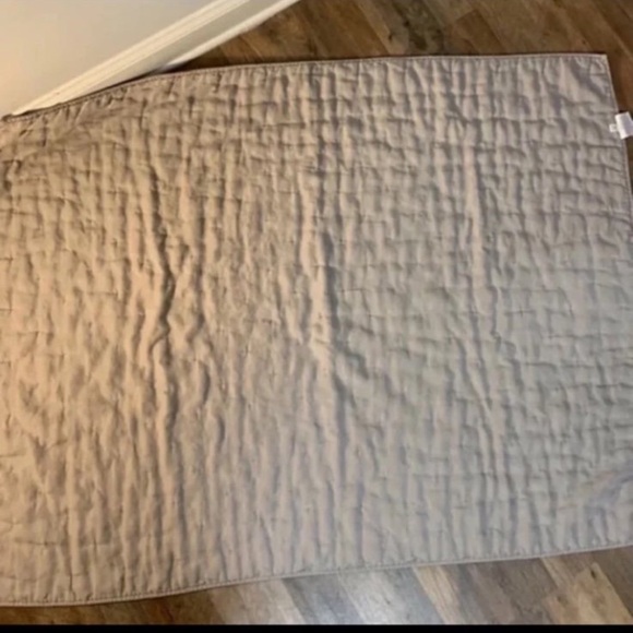Restoration Hardware Light Gray Quilted Bedding - Picture 2 of 6